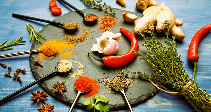 spices and pepper